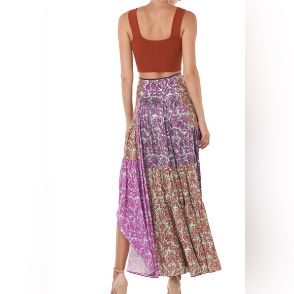 Amur Scout Floral Patchwork Maxi Skirt - Picture 7 of 11